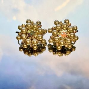 Vintage clip on earrings